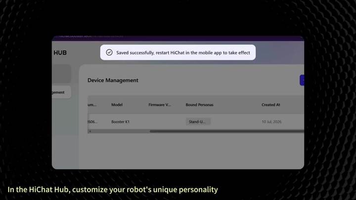 ヒューマノイドBooster K1がv1.7.1にアップデート 会話・管理・視点調整が大幅強化