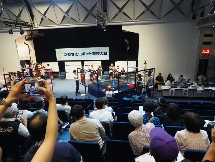 自作ロボット96チームが激突「第31回かわさきロボット競技大会」823川崎市産業振興会館で開催
