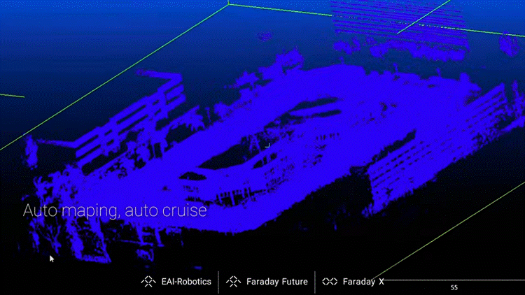 四足歩行ロボットが1台で施設全体をカバーする警備巡回 Faraday Future「FF EAI Patrol System」