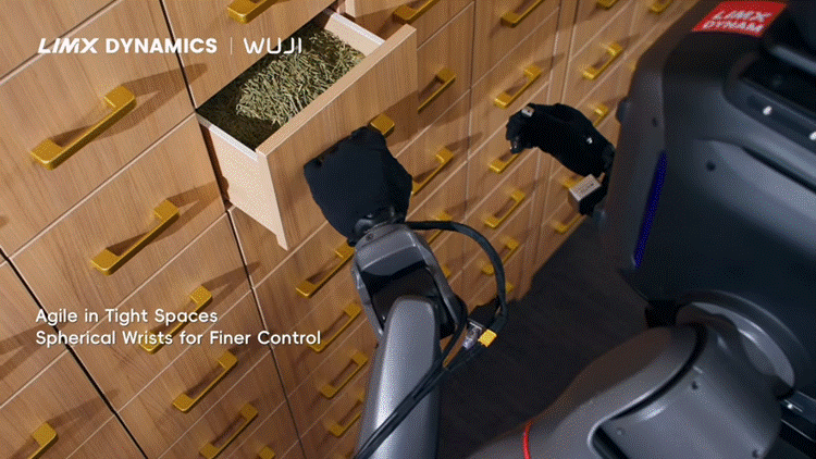 ヒューマノイド「TRON 2」にロボットハンド「Wuji Hand 2」を統合、薬局業務を行うデモ映像 LimX Dynamics・WUJI TECH