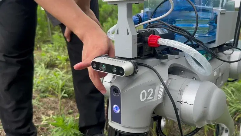 四足歩行ロボット活用「自律除草剤散布ロボット」をAirionとStearmotorが共同開発 太陽光パネル周辺の除草を省人化