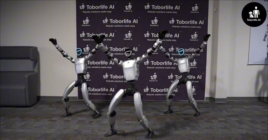 ヒューマノイド3台の息が合ったダンス映像を公開 Toborlife AI搭載Unitree G1