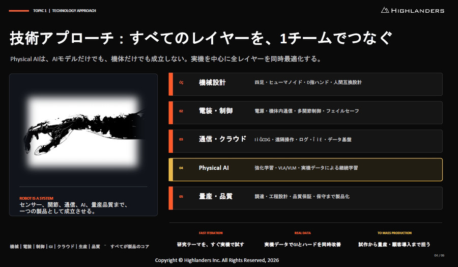 国産ヒューマノイド「N」を三菱自動車と量産へ　Highlandersが100億パラメータの世界行動モデル「Kepler」を開発、AWSで学習基盤を構築