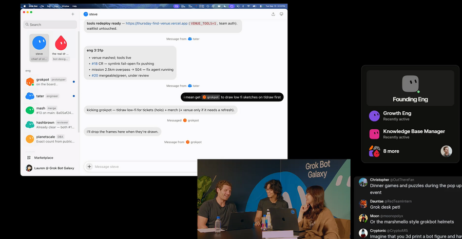 Grok Botを使った職種ごとのユースケースを紹介するデモンストレーションをSpaceXAIが開催 9/15-17