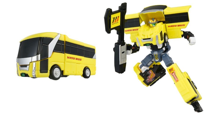はとバスとタカラトミーがコラボ、「ジョブレイバー」から観光バスの変形合体ロボットが登場