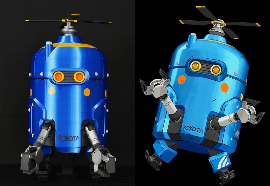 『タイニーメタル2』の「ポコタ」がリアルロボットに！ アスラテックが制作、東京ゲームショウで可愛く動く姿を披露