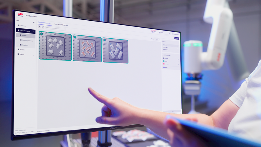 AIロボットビジョンの学習から実装までを一体化する「AI Robot Trainer」をABB Roboticsが提供 立ち上げ時間を最大90%短縮