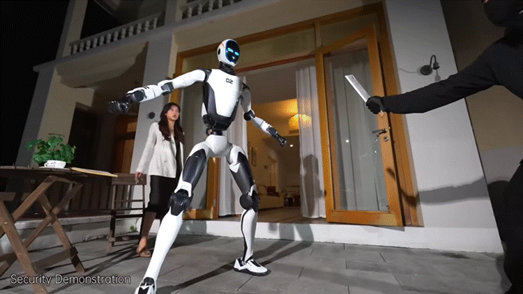 ヒューマノイドが人間を助ける守護者に？ 不審者撃退・事故救助を実演 Unitree「H2-X」デモ映像