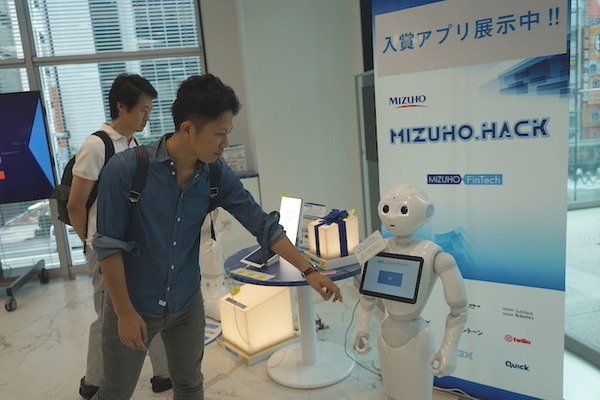 Mizuho.hack入賞作品の展示がスタートしました