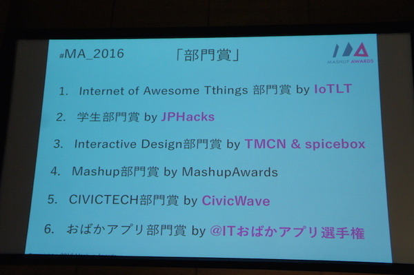 Mashup Awards 2016キックオフに行ってきました その２