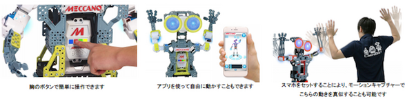 タカラトミーから組み立て式エンターテイメントロボット「MECCANOID」（メカノイド）が出るよ！