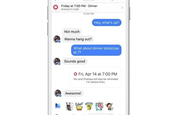 FacebookがAIアシスタント「M」を米国でリリース、Messenger内でサービスや商品、スケジュール等をチャットボットが提案
