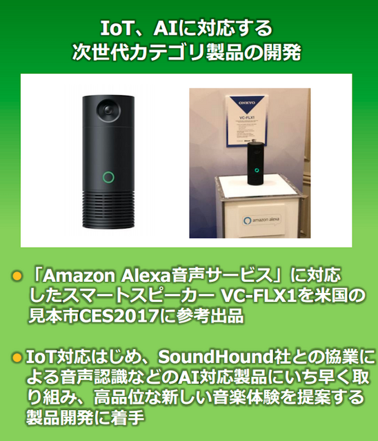 オンキヨーのAlexa搭載スマートスピーカー「VC-FLX1」を調べてみた