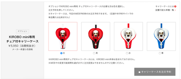 トヨタのコミュニケーションロボット「KIROBO mini(キロボミニ)」早速予約しました！