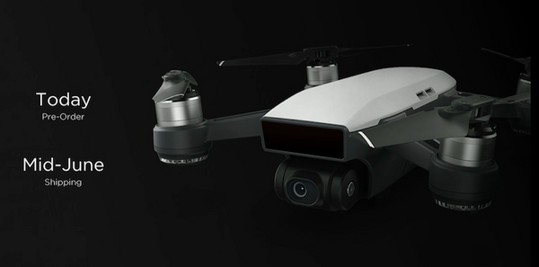 【速報】DJIが本格小型ドローン「SPARK」を発表！手のひらサイズ、スタビライザー搭載、価格は65,800円！