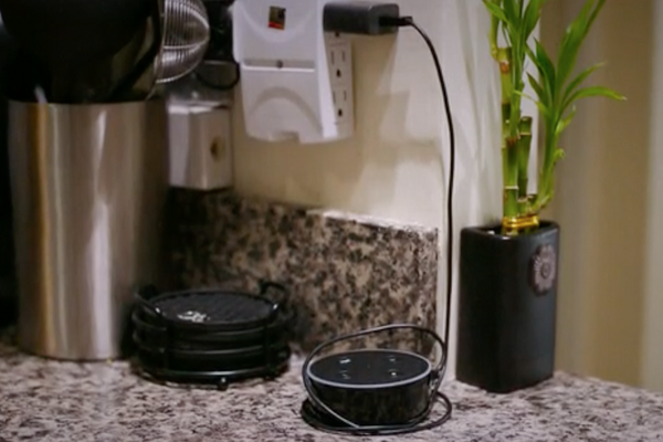 「Echo Dot Mount」があれば配線スッキリ、コンセントに刺すだけ！