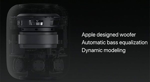 【速報】アップルがSiri搭載のスマートスピーカー「HomePod」(ホームポッド)をWWDCで発表、A8チップ、7ツイーター、6マイク搭載して349ドル