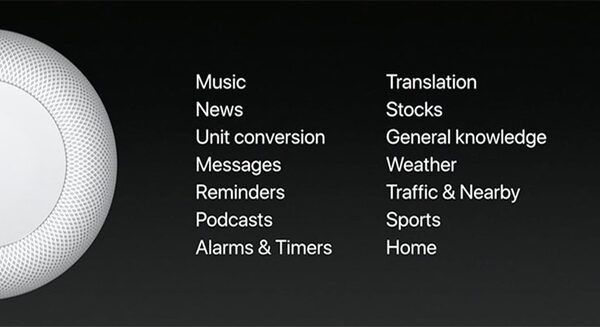 【速報】アップルがSiri搭載のスマートスピーカー「HomePod」(ホームポッド)をWWDCで発表、A8チップ、7ツイーター、6マイク搭載して349ドル