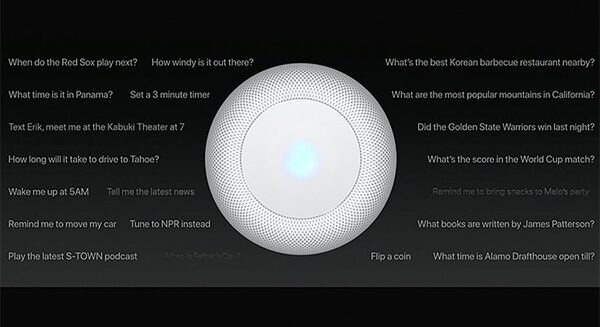 【速報】アップルがSiri搭載のスマートスピーカー「HomePod」(ホームポッド)をWWDCで発表、A8チップ、7ツイーター、6マイク搭載して349ドル