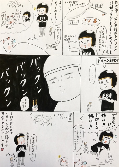 【EBIのマンガ連載：ロボットはこわくない vol.48】カエデドローンがやってきた