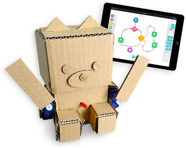 プログラミング学習用ダンボールロボット「embot(エムボット)」、先行体験版が予約開始