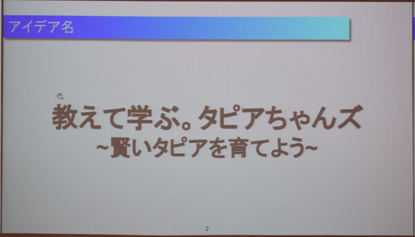 第1回タピアアイデアソン「最優秀賞はどのアイデアに？」アイデア発表、入賞作発表レポート！