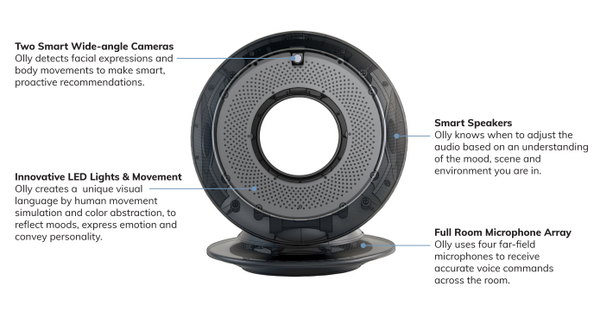 360度回転するドーナツ型ロボット「Olly」は「感情認識」と「人格形成」ができる