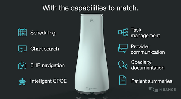 ニュアンス・コミュニケーションズが医療機関向けにAIアシスタント搭載スマートスピーカーを発表