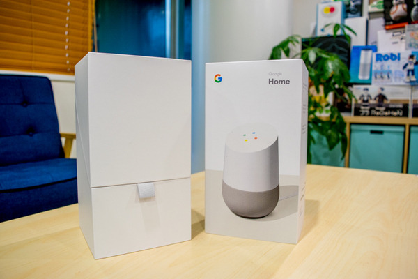 【写真レポート】本日発売「Google Home」開封の儀！ そして海外版と並べてみた。日本語版との違いは？