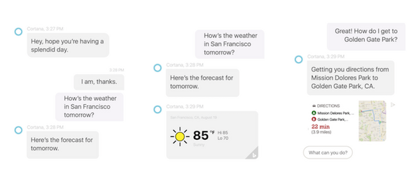 MicrosoftがSkypeのチャットにAIアシスタント「Cortana」を統合