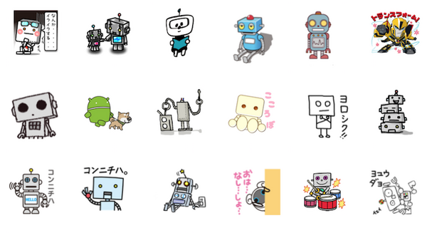 デアゴスティーニの「ロビ2」と「キューボ」のLINEスタンプ登場！