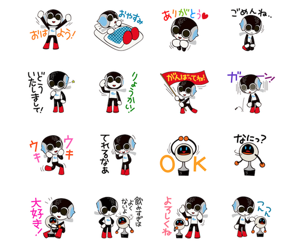 デアゴスティーニの「ロビ2」と「キューボ」のLINEスタンプ登場！