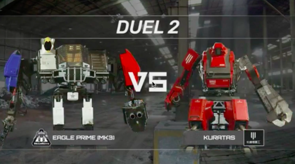【動画あり】日米巨大ロボット対決「水道橋重工」vs「MegaBots」、クラタスが1体目を倒すも、2体目のチェーンソーに敗れる