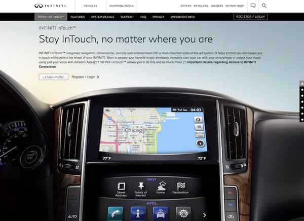 米国日産が「INFINITIブランド」向けにAlexaスキルを発表。