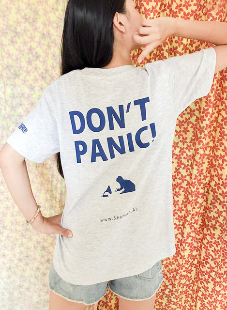 「DON’T PANIC!」シーマン人工知能研究所 ロゴ入りTシャツを5名様に【ロボスタプレゼント】