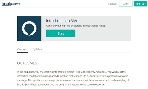 【Alexa Skill開発】AmazonとCodecademyによる無料「Alexaスキルコース」で勉強しよう