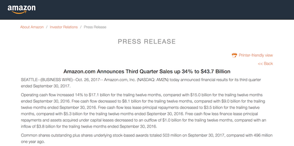 【アマゾン第3四半期決算発表】今期のAmazon Echo / Amazon Alexaの大躍進を報告