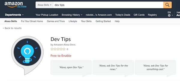 【Alexa Skill開発】Alexaデベロッパー向けのAlexaスキル「Dev Tips」が登場。開発中わからないことがあれば口頭で質問！