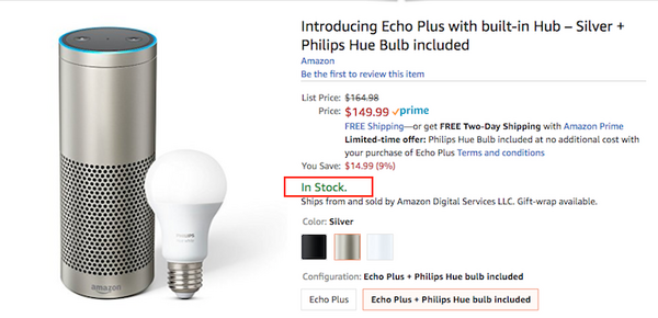 本国で新型Amazon Echo（第2世代）とAmazon Echo Plusが出荷開始！