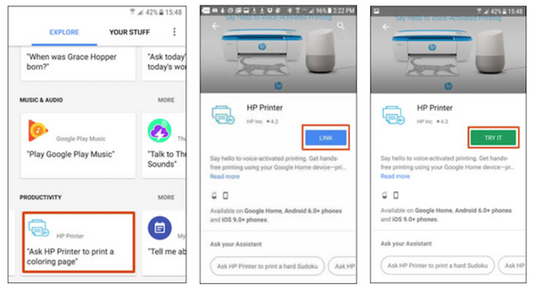 HP PrinterがGoogle Homeに対応。音声だけで数独やビンゴカードなどが印刷可能に