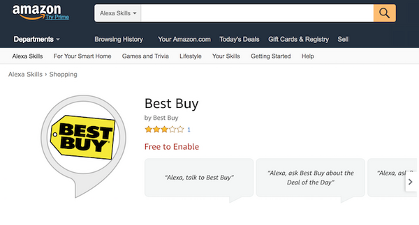 【音声ショッピング】世界最大の家電量販店「Best Buy」がAmazon Alexaスキルをリリース