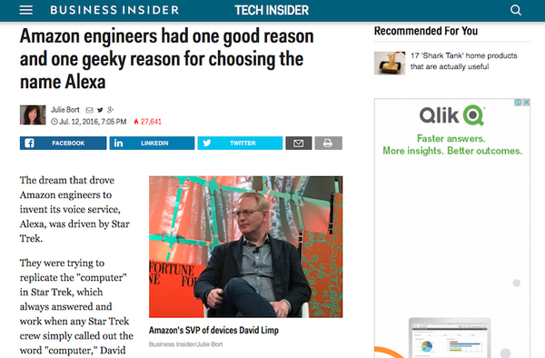 アマゾンの「Alexa」の由来とは？ ウェイクワードは他3種に変更可能