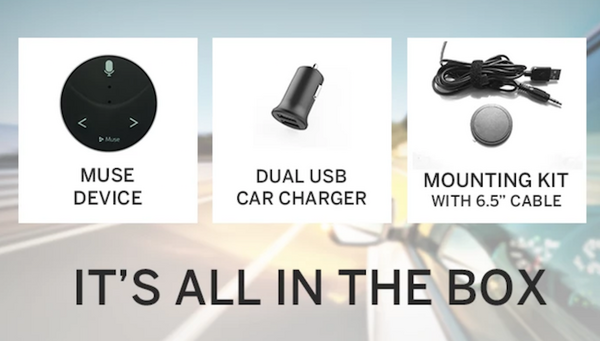 車載向けAlexaデバイス「Muse」がクラウドファンディング中