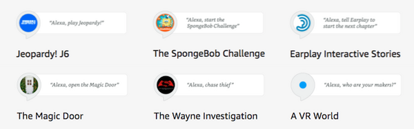 Amazon Echo向けゲーム？米国Alexaゲームスキル事例を見てみよう