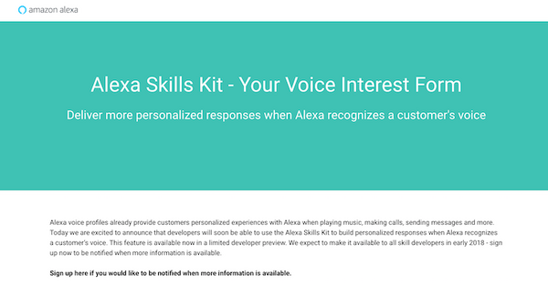 【Alexa Skill開発】新機能「Amazon Voice Profiles」で話者を識別してパーソナライズしたスキル開発が可能に