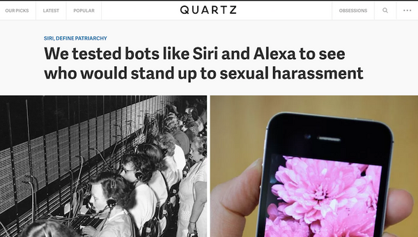 Siri、AlexaなどAI音声アシスタントは「セクハラ質問の対応を適切にすべき」その対応を求める署名運動は1万件突破