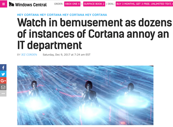 Microsoft Cortanaさんの大合唱！～複数台のWIndows 10マシンセットアップ時には注意が必要