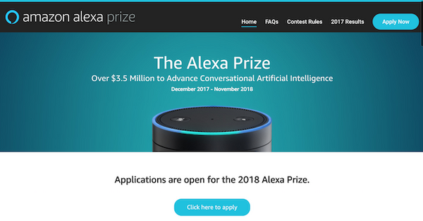 Amazon、大学生向けAlexコンテスト「Alexa Prize」応募受付中