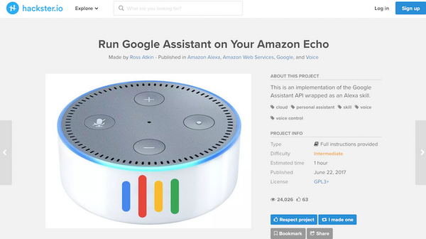 Amazon EchoでGoogle Assistantを起動するAlexaスキル、技術的には実現可能