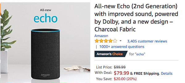 【米国】Amazon Echo最前線：Echo Dotがクリスマスに品切れ、Echo Showの値下げが終了し定価販売へ
